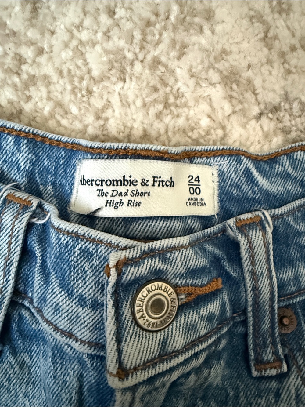 Abercrombie The dad short high rise size 24 - Picture 2 of 2
